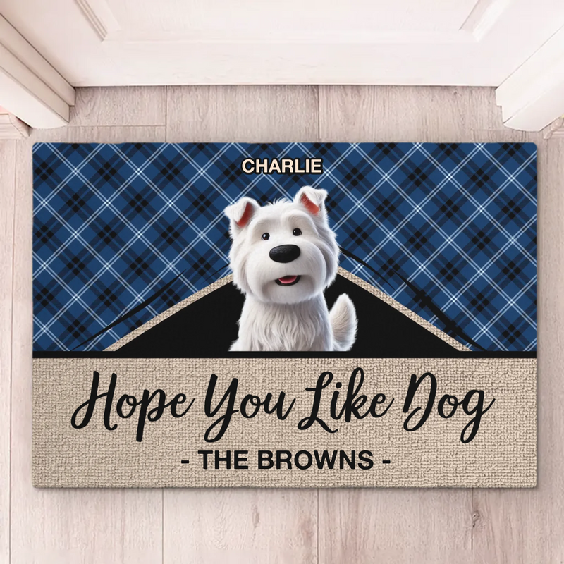Custom Name Dog Lover Family Gifts - Personalized Doormat