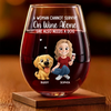 Custom Wine Glass - Personalized Birthday Gifts For Dog Lovers, Dog Dad And Mom - Fur Baby My Cheers