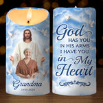 Custom Photo Grandma Memorial Tribute - Personalized LED Candle