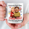 Custom Mug - Personalized Anniversary Wedding Gifts For Husband And Wife, Him And Her - Love Feels Gentle With You