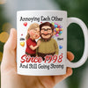 Custom Mug - Personalized Anniversary Wedding Gifts For Husband And Wife, Him And Her - Love Feels Gentle With You