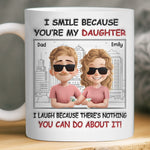 Custom Father Daughter Funny Gifts - Personalized Mugs