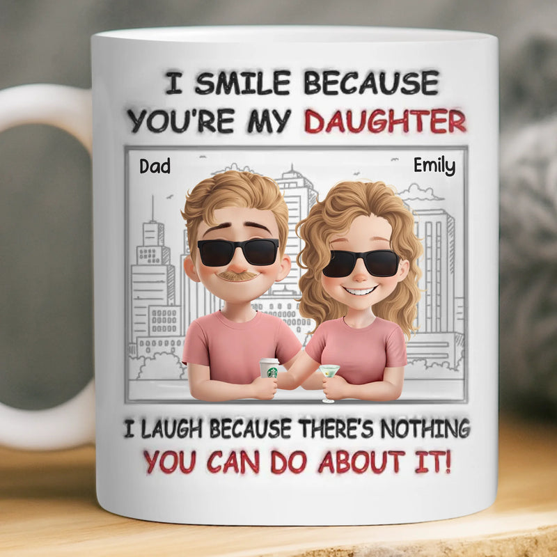 Custom Father Daughter Funny Gifts - Personalized Mugs