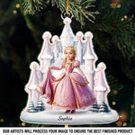 Custom Name Princess Christmas Gifts for Girls - Personalized Ornament