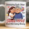 Custom Mug - Personalized Anniversary Wedding Gifts For Husband And Wife, Him And Her - Love Feels Gentle With You