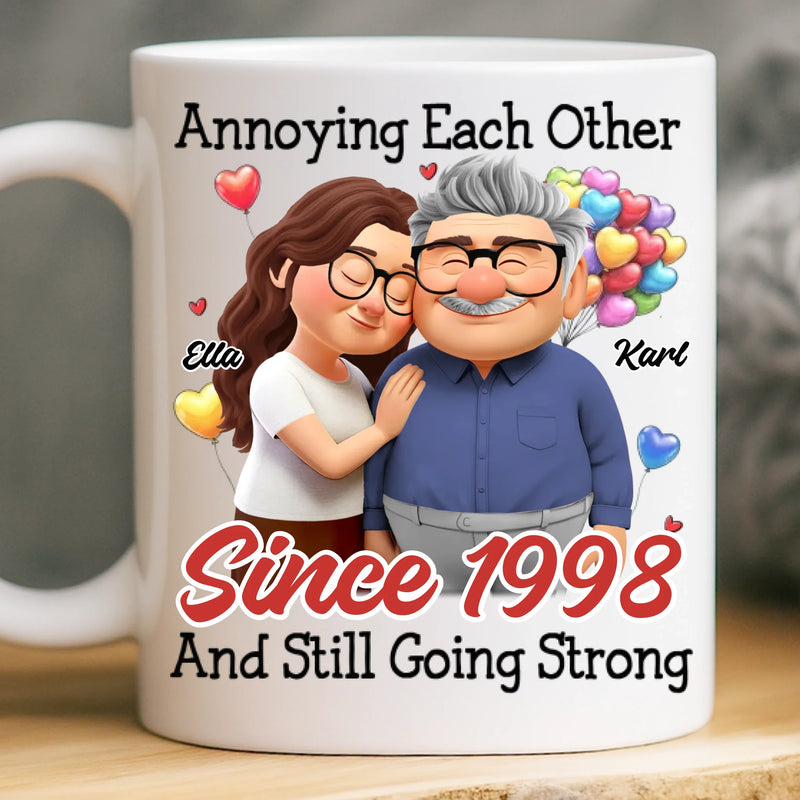 Custom Mug - Personalized Anniversary Wedding Gifts For Husband And Wife, Him And Her - Love Feels Gentle With You