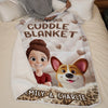 Custom Blanket - Personalized Birthday Gifts For Dog Cat Lovers, Dog Dad And Mom, Cat Owners - Love Without Words