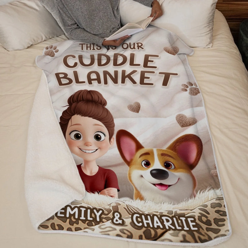 Custom Blanket - Personalized Birthday Gifts For Dog Cat Lovers, Dog Dad And Mom, Cat Owners - Love Without Words