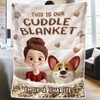 Custom Blanket - Personalized Birthday Gifts For Dog Cat Lovers, Dog Dad And Mom, Cat Owners - Love Without Words