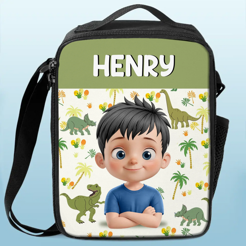 Custom Kids Lunch Bag - Personalized Back To School Gifts For Kids - Up, Up, And Learning Away