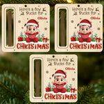 Custom Name Christmas Cash Gift for Kids - Personalized Ornament