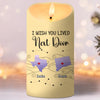 Let The Warmth Of Light Fill Your Heart - Bestie Personalized Custom LED Candle - Christmas Gift For Best Friends, BFF, Sisters