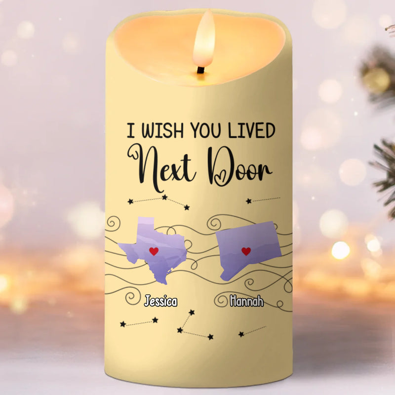 Let The Warmth Of Light Fill Your Heart - Bestie Personalized Custom LED Candle - Christmas Gift For Best Friends, BFF, Sisters