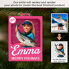 Custom Photo Toy Box Acrylic Ornament - Personalized Christmas Birthday Fishing Gifts For Fisherman - Merry Fishmas, Ya Filthy Angler