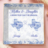 Custom Long Distance Full-Print Jewelry Dish - Personalized Birthday Gifts For Mom, Daughter - No Distance Between Hearts