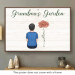 Custom Name Grandma's Garden Family Decor - Personalized Poster