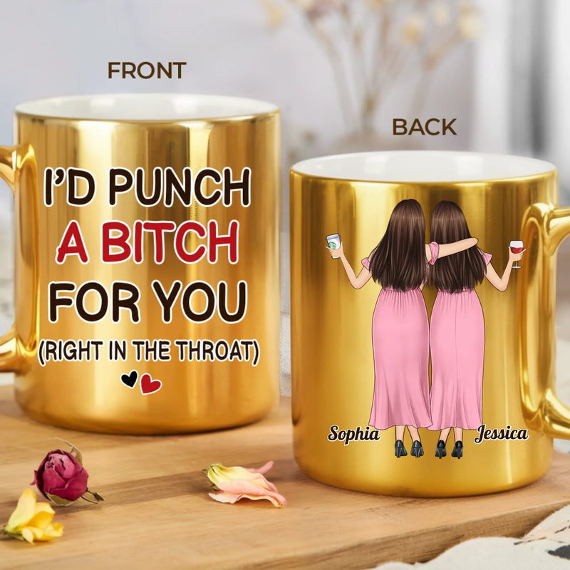 Custom 11oz Metallic Ceramic Mug - Personalized Best Friend Birthday Gifts For Women, Besties, Sisters, BFF - You Make Every Moment Shine