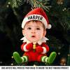 Custom Photo Acrylic Ornament - Personalized Christmas Birthday Gifts For Kids - Christmas Wonder In Tiny Hands