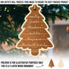 Custom Double Layer Wooden Ornament - Personalized Christmas Birthday Gifts For Mom, Dad, Kids - Our Merry Crew