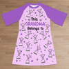 Custom Women's Sleep Tee - Personalized Birthday Gifts For Mom, Grandma - Little Moments Big Grandma Love