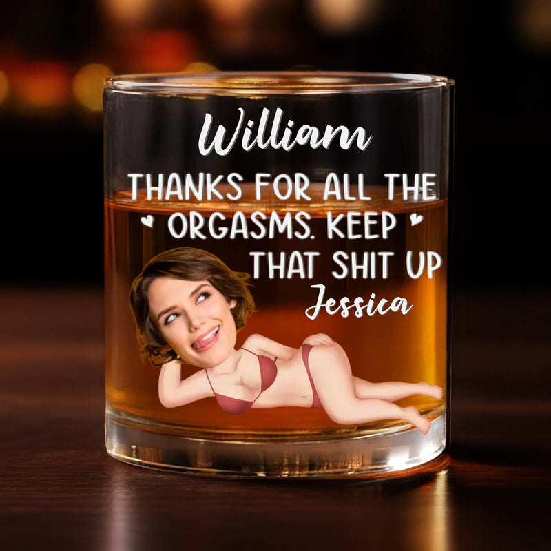 Custom Photo Whiskey Glass - Personalized Anniversary Wedding Gifts For Husband And Wife, Him And Her - Better Together Every Single Day