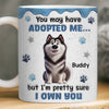 Custom Mug - Personalized Birthday Gifts For Dog Lovers, Dog Dad And Mom - My Therapist Has A Fur Coat