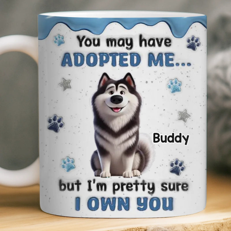 Custom Mug - Personalized Birthday Gifts For Dog Lovers, Dog Dad And Mom - My Therapist Has A Fur Coat