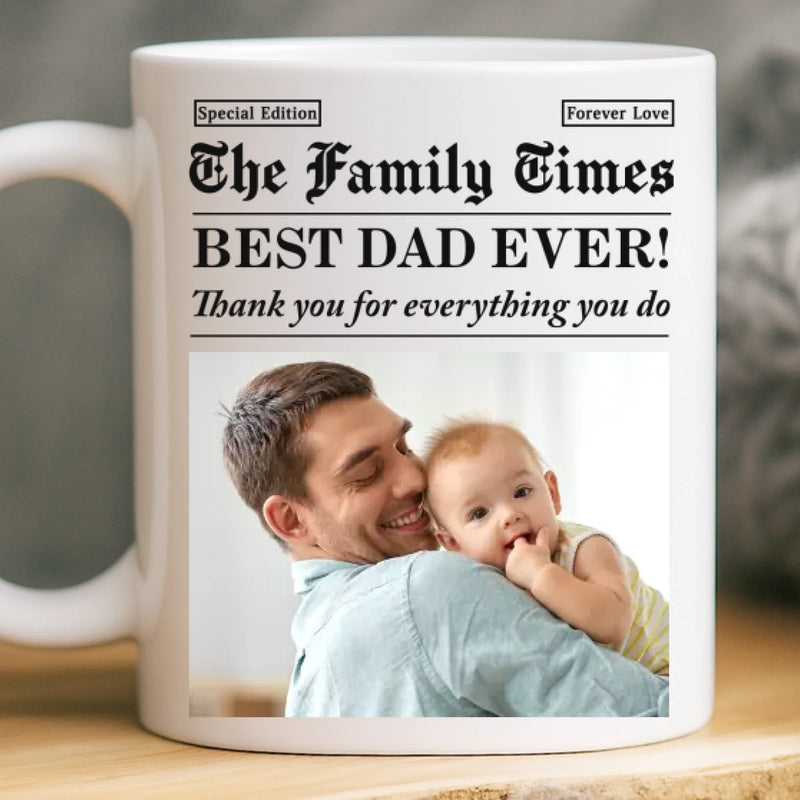 Custom Photo Mug - Personalized Birthday Gifts For Mom, Dad, Brother, Sister, Kids - You Are My Safe Home