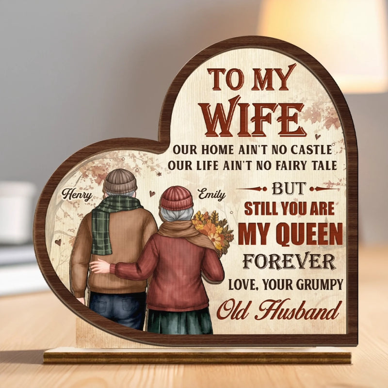 Custom 2-Layered Wooden Plaque - Personalized Anniversary Wedding Gifts For Husband And Wife, Him And Her - You Are My Calm