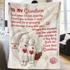 Custom Blanket - Personalized Birthday Gifts For Grandma, Grandson - A Bond That Time Can’t Break