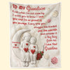 Custom Blanket - Personalized Birthday Gifts For Grandma, Grandson - A Bond That Time Can’t Break