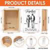 Custom Frame Light Box - Personalized Anniversary Wedding Gifts For Husband And Wife, Him And Her - Our Love Lights The Way