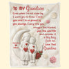Custom Blanket - Personalized Birthday Gifts For Grandma, Grandson - A Bond That Time Can’t Break