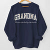 Custom Unisex Sweatshirt, Hoodie With Design On Sleeve - Personalized Birthday Gifts For Mom, Grandma - Loved In Every Season Of Life