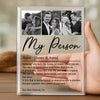 Custom Photo Rectangle Shaped Acrylic Plaque - Personalized Anniversary Wedding Gifts For Husband And Wife, Him And Her - Choosing You Comes Naturally