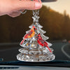 Custom Cardinal Acrylic Car Ornament - Personalized Memorial Sympathy Gifts For Loss Of Mom, Dad - Your Spirit Walks Beside Me