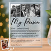 Custom Photo Rectangle Shaped Acrylic Plaque - Personalized Anniversary Wedding Gifts For Husband And Wife, Him And Her - Choosing You Comes Naturally