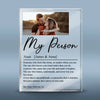 Custom Photo Rectangle Shaped Acrylic Plaque - Personalized Anniversary Wedding Gifts For Husband And Wife, Him And Her - Choosing You Comes Naturally