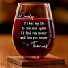 Custom Wine Glass - Personalized Anniversary Wedding Gifts For Husband And Wife, Him And Her - Another Year Same Love