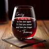 Custom Wine Glass - Personalized Anniversary Wedding Gifts For Husband And Wife, Him And Her - Another Year Same Love