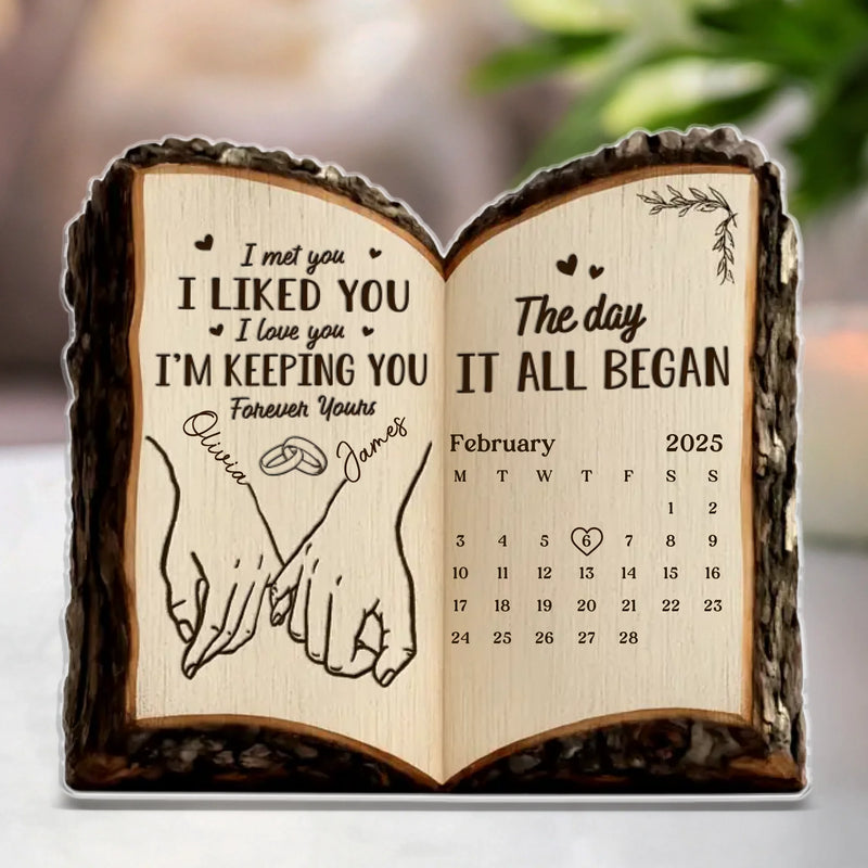 Custom Acrylic Plaque - Personalized Anniversary Wedding Gifts For Husband And Wife, Him And Her - Our Bond Feels Effortless