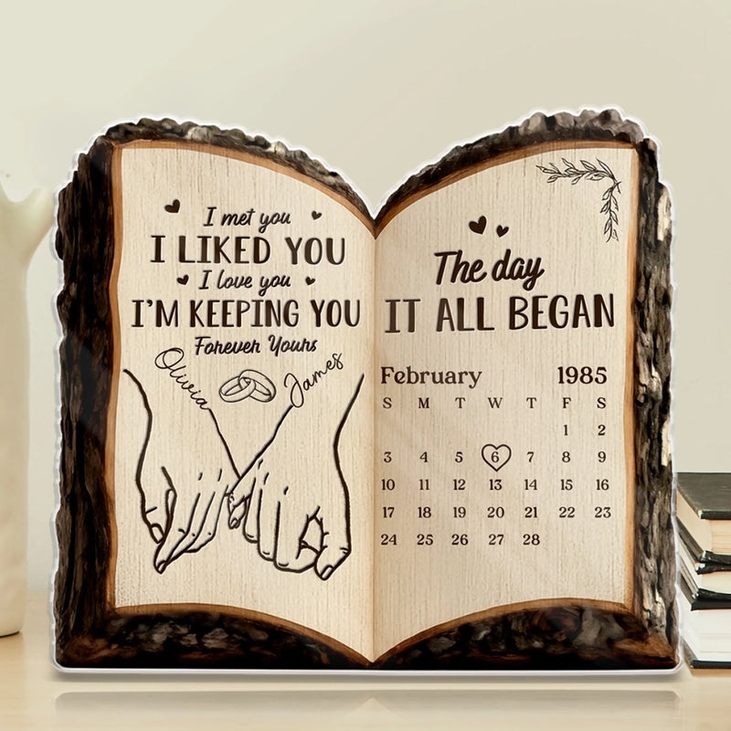 Custom Acrylic Plaque - Personalized Anniversary Wedding Gifts For Husband And Wife, Him And Her - Our Bond Feels Effortless