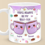 Custom Name Best-Tea Gifts for Best Friends - Personalized Mugs