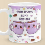 Custom Name Best-Tea Gifts for Best Friends - Personalized Mugs