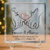 Custom Square Shaped Acrylic Plaque - Personalized Anniversary Wedding Gifts For Husband And Wife, Him And Her - Forever Feels Like Us