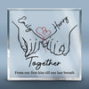 Custom Square Shaped Acrylic Plaque - Personalized Anniversary Wedding Gifts For Husband And Wife, Him And Her - Forever Feels Like Us