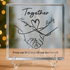 Custom Square Shaped Acrylic Plaque - Personalized Anniversary Wedding Gifts For Husband And Wife, Him And Her - Love Grows With You