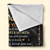 Custom Blanket - Personalized Birthday Gifts For Dad, Son, Daughter, Grandson, Granddaughter - You Mean The World