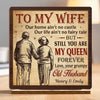 Custom 2-Layered Wooden Plaque - Personalized Anniversary Wedding Gifts For Husband And Wife, Him And Her - Together Feels So Right