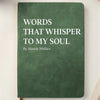 Custom Leather Writing Journal - Personalized Bookish Gifts For Book Lovers, Bookworms, Readers - Moments Turned Into Words